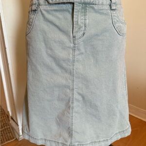 GAP Light light green A-Line corduroy Skirt.